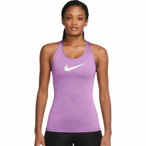 Nike DRY TEE DFC CREW Dámské tréninkové tričko, Fialová,Černá, velikost XL