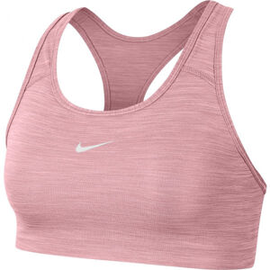 Nike SWOOSH BRA PAD Dámská sportovní podprsenka, Růžová,Bílá, velikost