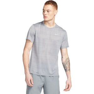 Nike DF MILER BREATHE SS Pánské tričko, šedá, velikost M