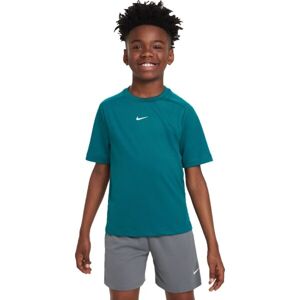 Nike DF MULTI SS TOP Chlapecké tréninkové tričko, tmavě zelená, velikost S