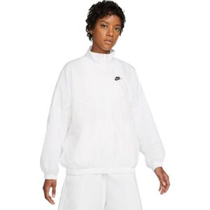 Nike NSW ESSNTL WR WVN JKT Dámská běžecká bunda, bílá, velikost M