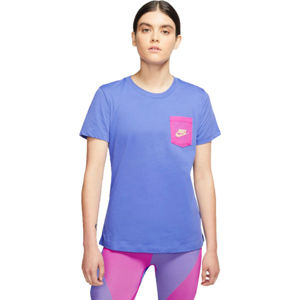 Nike NSW TEE ICON CLASH W modrá XS - Dámské tričko