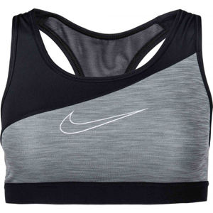 Nike SWOOSH BAND Dámská sportovní podprsenka, černá, velikost