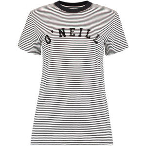 O'Neill LW ESSENTIALS STRIPE T-SHIRT černá L - Dámské tričko