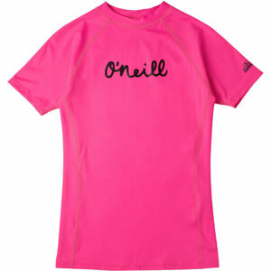 O'Neill PG ONEILL SS SKINS Dívčí tričko do vody, růžová, velikost 10