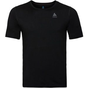 Odlo BL TOP CREV NECK S/S NATURAL 100% MERINO černá L - Pánské funkční tričko