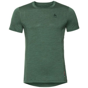 Odlo SUW MEN'S TOP CREW NECK S/S NATURAL+ LIGHT zelená XL - Pánské tričko