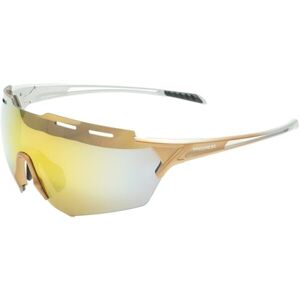 PROGRESS CROSS Sportovní sluneční brýle, zlatá, veľkosť UNI