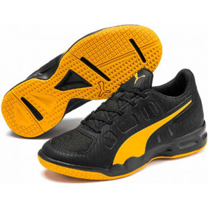 Puma AURIZ JR Juniorská volejbalová obuv, černá, velikost 5.5
