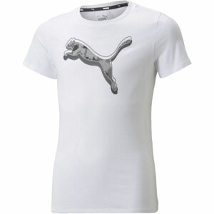 Puma ALPHA TEE G Bílá 152 - Dívčí triko