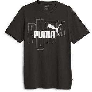 Puma ESSENTIALS + CAMO GRAPHIC TEE Pánské triko, černá, veľkosť XXL