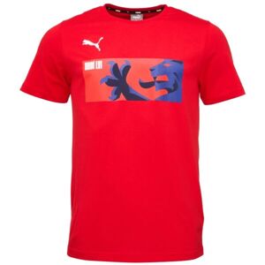 Puma CASUALSTEE Pánské triko, červená, veľkosť 3XL
