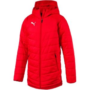 Puma LIGA SIDELINE BENCH JACKET červená M - Pánská zimní bunda