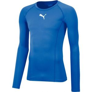 Puma LIGA BASELAYER TEE LS Pánské funkční triko, modrá, velikost XL