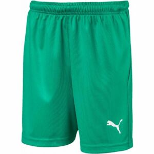 Puma LIGA SHORTS CORE JR Dětské sportovní šortky, zelená, velikost 176