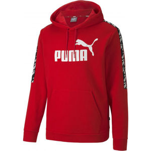 Puma APLIFIED HOODED TL červená XL - Pánská sportovní mikina