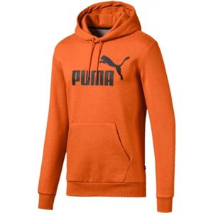 Puma ESS + HOODY FL oranžová XXL - Pánská sportovní mikina