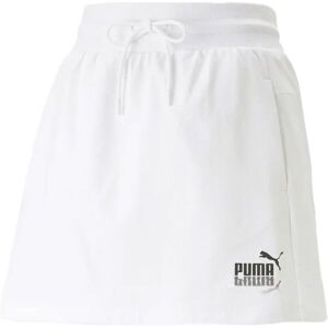 Puma SUMMER SPLASH SWEAT SKIRT 5 Dámská sukně, bílá, velikost XS