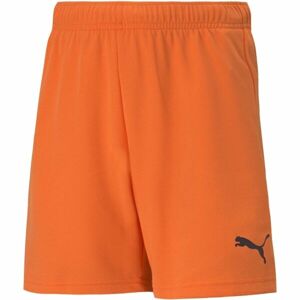 Puma TEAMRISE SHORT JR Juniorské šortky, oranžová, velikost 164