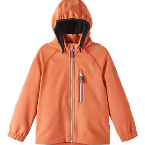 REIMA VANTTI Dětská softshellová bunda, oranžová, velikost 110