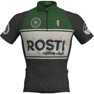 Rosti VINTAGE MERINO Pánský cyklistický dres, Tmavě šedá,Zelená,Béžová, velikost XL