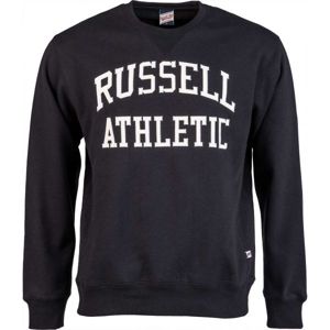Russell Athletic CREW NECK TACKLE TWILL SWEATSHIRT černá S - Pánská mikina