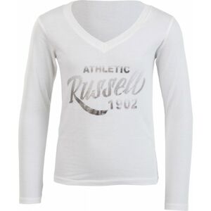 Russell Athletic DÍVČÍ TRIKO bílá 140 - Dívčí stylové tričko