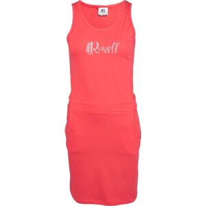 Russell Athletic GIRL´S DRESS Dětské šaty, Růžová,Bílá, velikost 140