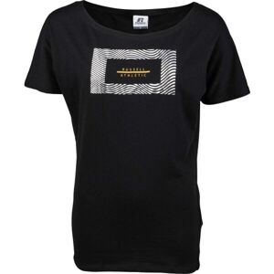 Russell Athletic KIMONO TOP Dámské tričko, černá, velikost