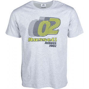 Russell Athletic SPEED GRAPHIC S/S CREWNECK TEE SHIRT šedá XXL - Pánské tričko
