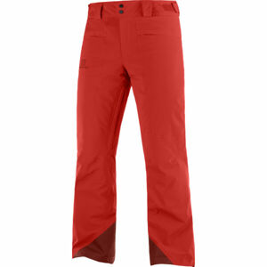 Salomon BRILLIANT PANT M Pánské lyžařské kalhoty, červená, veľkosť M