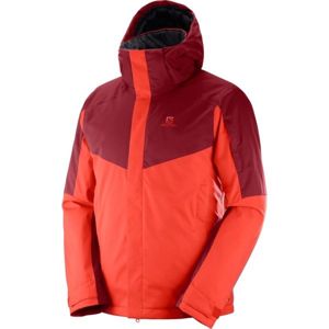 Salomon STORMSEEKER JKT M Pánská lyžařská bunda, oranžová, velikost M