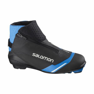 Salomon S/RACE NOCTURNE CLASSIC PLK JR Juniorská běžkařská obuv, Černá,Modrá,Bílá, velikost 7.5
