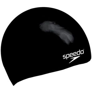 Speedo MOULDED SILC CAP JU Juniorská plavecká čepice, černá, velikost