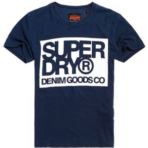 Superdry DENIM GOODS CO TEE tmavě modrá S - Pánské tričko