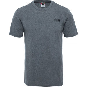 The North Face S/S SIMPLE DOME TE M Pánské tričko, tmavě šedá, velikost L