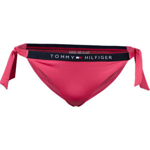 Tommy Hilfiger CHEEKY SIDE TIE BIKINI červená L - Dámský spodní díl plavek