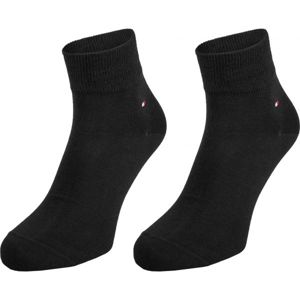 Tommy Hilfiger MEN QUARTER 2P Pánské ponožky, černá, veľkosť 43-46