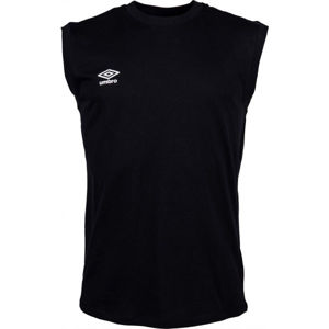 Umbro SMALL LOGO COTTON VEST Pánské triko, černá, velikost M