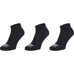 Umbro LINER SOCKS 3 PACK Ponožky, černá, velikost L