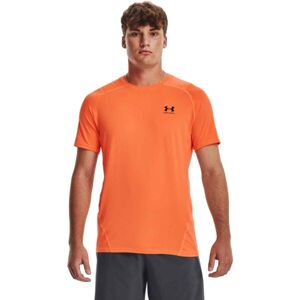 Under Armour HG ARMOUR FITTED Pánské triko s krátkým rukávem, oranžová, veľkosť XL