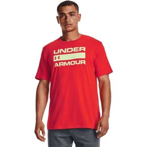 Under Armour UA TEAM ISSUE WORDMARK SS Pánské triko, červená, velikost XXL