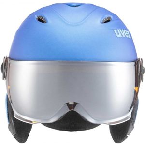 Uvex JUNIOR VISOR PRO modrá (54 - 56) - Dětská lyžařská helma