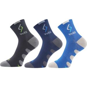 Voxx S-TRONIK 3P Chlapecké ponožky, tmavě šedá, velikost 35-38