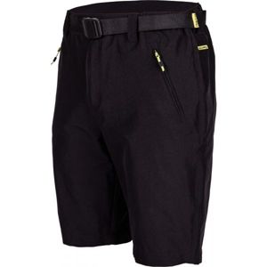 Willard ARMIN Pánské šortky, Černá,Žlutá, velikost L