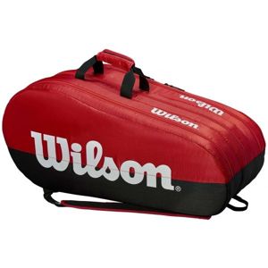 Wilson TEAM 3 COMP Tenisová taška, červená, velikost UNI